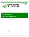 User`s Manual for Zultys MXmobile™