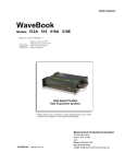 WaveBook User`s Manual, for /512A, /516, /516A, /516E