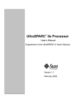 UltraSPARC IIe User`s Manual