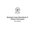 Quantum Leap Stormdrum 3 Manual - Soundsonline