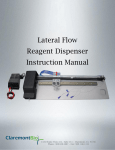 ClaremontBio`s Lateral Flow Reagent Dispenser User Manual