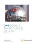 ONESOURCE TAX PROVISION