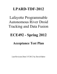 LPARD-TDF-2012 Lafayette Programmable Autonomous River