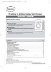 Washing Machine Instruction Manual