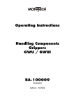 Operating Instructions Handling Components