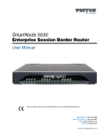 Model 5530 Series SmartNode Enterprise Session Border