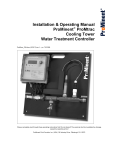 ProMtrac Cooling Tower Water Treatment Controller