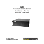 9500 Communications Server User Manual