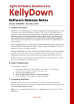 Software Release Notes - Agilis Software Solutions Incorporated