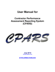 CPARS User Manual
