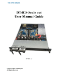 DT4CS-Scale out User Manual Guide