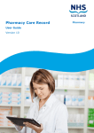 Pharmacy Care Record User Guide