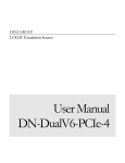 User Manual DN-DualV6-PCIe-4
