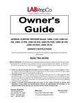 User Manual for LABRepCo Futura Silver Series Standard Freezers
