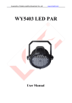WY5403 waterproof LED par user manual