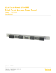 50A Dual-Feed 5/5 GMT Total Front Access Fuse Panel