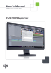 EVS FCP Exporter 02.01.02 User`s Manual