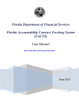 (FACTS) User Manual - Florida Department of Financial Services