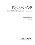BajaPPC-750 User`s Manual, #0002M621-15