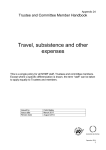 Appendix 24 Travel and subsistance policy