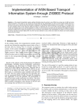 Implementation of WSN Based Transport Information
