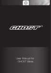 User Manual for GHOST Bikes