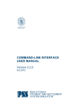 command-line interface user manual