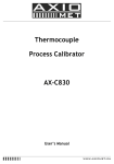Thermocouple Process Calibrator AX-C830