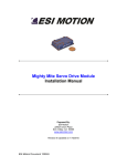 Mighty Mite Servo Drive Module Installation Manual