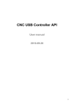 CNC USB Controller API User manual 2010-09-20