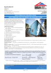 BBA Certificate 12/4953 EWI System