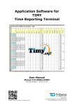 Application Software for TIMY Time Reporting Terminal User Manual