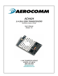 AeroComm AC4424 User Manual - Version 1.9