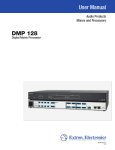 DMP 128 User Guide - Extron Electronics