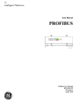 PROFIBUS User Manual, 800-1000-105-E