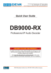 DB9000-RX Quick User Guide