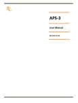 APS-3 User Manual