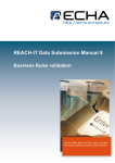 REACH-IT Data Submission Manual 8 Business Rules validation