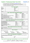 SimaPro 7 Professional Order Form 2012