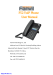 F52 VoIP Phone User Manual