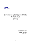 Codec Memory Management(CMM) User`s Manual (Linux)