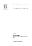 Kramer TBUS-202xl-US-6 Manual