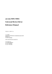 Reference Manual Universell Device Driver
