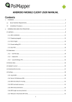 ANDROID MOBILE CLIENT USER MANUAL Contents