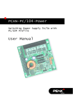 PCAN-PC/104-Power User Manual