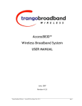 Access5830™ Wireless Broadband System USER MANUAL