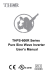 THPS-600R Series Pure Sine Wave Inverter User`s Manual