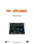PR1-Appliance User Manual