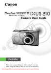 Canon PowerShot SD3500 IS User Guide Manual pdf