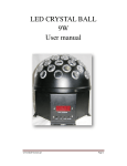 LED CRYSTAL U CRYSTAL BALL 9W User manual - Flash